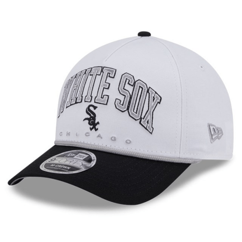 Bone Unissex New Era 9Forty A-Frame Arch MLB Chicago White Sox Branco-MBP26BON175- -1-